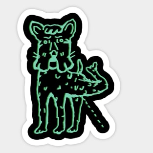 Dog pissing Sticker